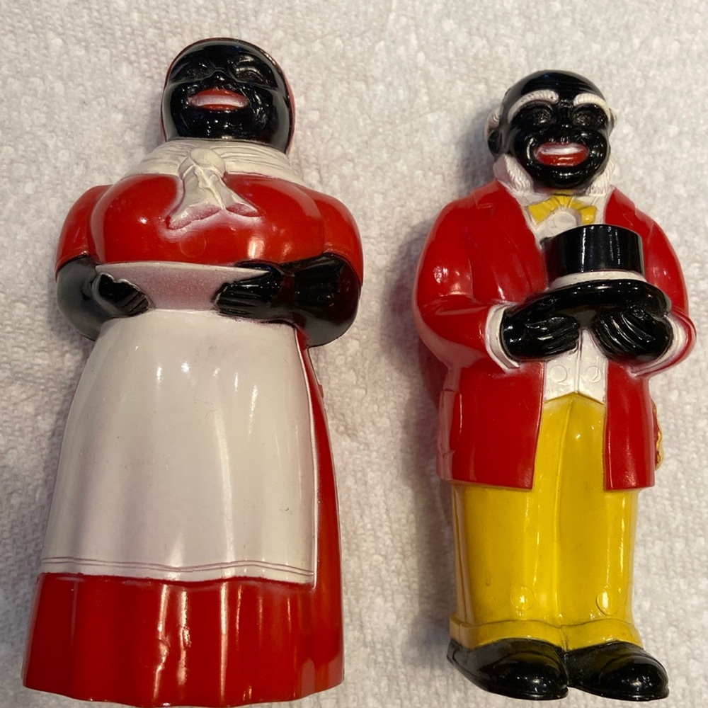 1940’s Aunt Jemima and Uncle Mose salt and pepper shakers.